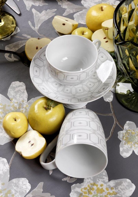 CRYSPO TRIO Σετ Φλυτζάνια Τσαγιού 6τμχ Πορσελάνης 220ml Ovvio CRYSPO TRIO 25.627.16 (Υλικό: Πορσελάνη) - CRYSPO TRIO - 25.627.16